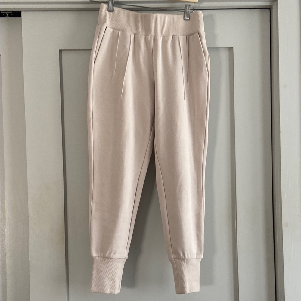 Varley Cream Knit Joggers Size XS